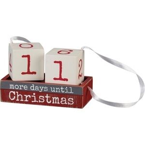 Primitives by Kathy wooden Christmas decor perpetual countdown calendar Advent
